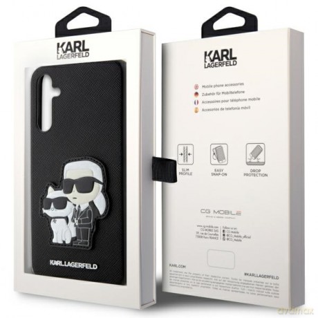 Karl Lagerfeld nakładka do Samsung Galaxy A54 KLHCA54SANKCPK czarna hardcase Saffiano Karl&Choupette