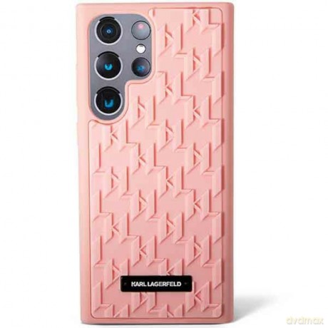 Karl Lagerfeld nakładka do Samsung Galaxy S23 Ultra KLHCS23LRUPKLPP różowa hardcase 3D Monogram