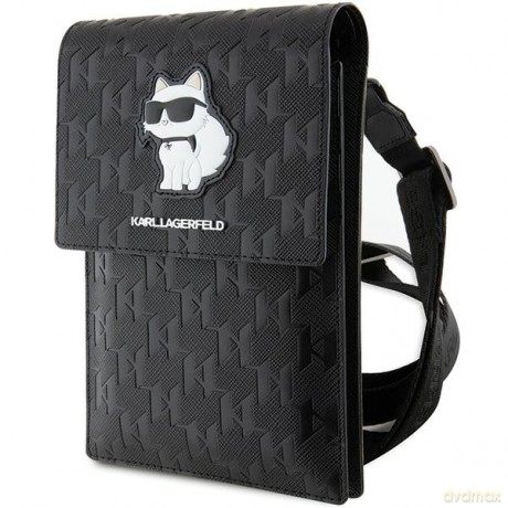Karl Lagerfeld torba KLWBSAKHPCK czarna Saffiano Mono Choupette