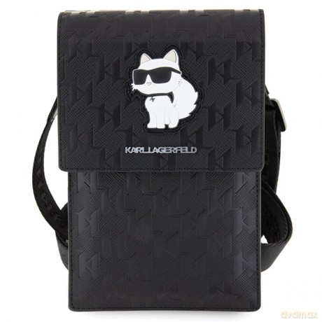 Karl Lagerfeld torba KLWBSAKHPCK czarna Saffiano Mono Choupette