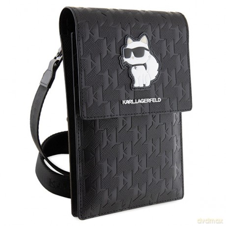 Karl Lagerfeld torba KLWBSAKHPCK czarna Saffiano Mono Choupette