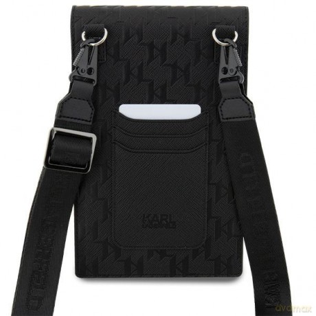 Karl Lagerfeld torba KLWBSAKHPCK czarna Saffiano Mono Choupette