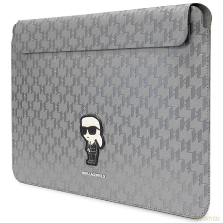 Karl Lagerfeld wsuwka KLCS14SAKHPKG 14 srebrna Sleeve Mono Saffiano Ikonik"