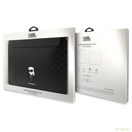 Karl Lagerfeld wsuwka KLCS14SAKHPKK 14 czarna Sleeve Mono Saffiano Ikonik"