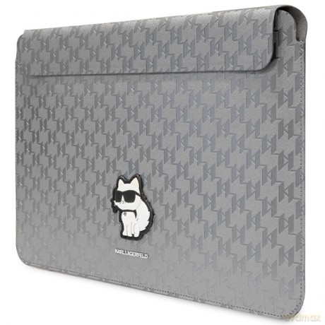 Karl Lagerfeld wsuwka KLCS16SAKHPCK 14 srebrna Sleeve Mono Saffiano Choupette"