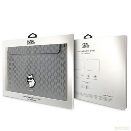 Karl Lagerfeld wsuwka KLCS16SAKHPCK 14 srebrna Sleeve Mono Saffiano Choupette"