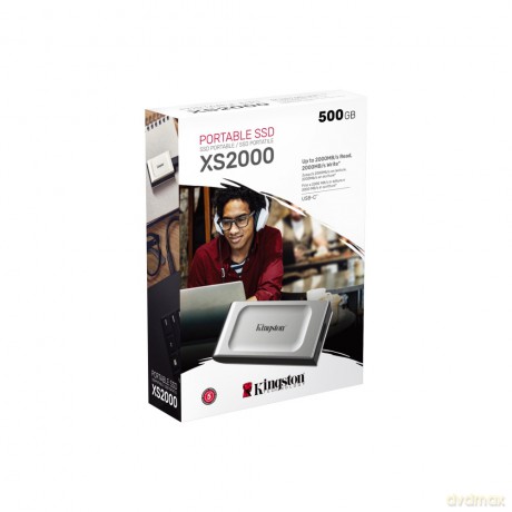 Kingston dysk SSD 1TB USB 3.2 Gen2.2 srebrny
