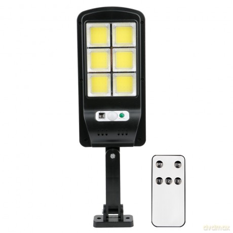 Lampa solarna LED SUNARI FLS-01 6*COB PIR 10W 800lm 6000K 2400mAh Li-Ion + pilot Forever Light