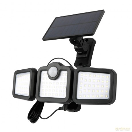 Lampa solarna LED SUNARI FLS-04 108*SMD PIR 8W 600lm 6000K 2400mAh Li-Ion Forever Light
