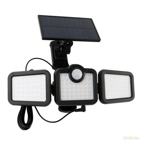 Lampa solarna LED SUNARI FLS-04 108*SMD PIR 8W 600lm 6000K 2400mAh Li-Ion Forever Light