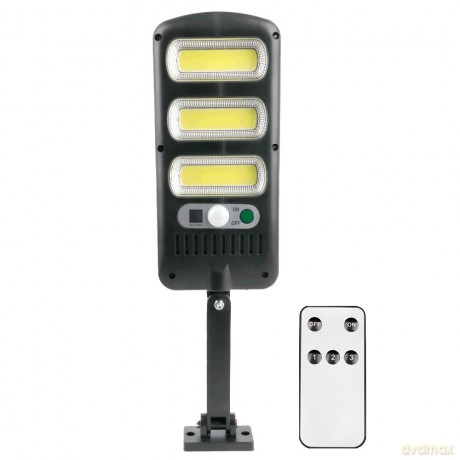 Lampa solarna LED SUNARI FLS-10 COB PIR 10W 800lm 6000K 1800mAh Li-Ion + pilot Forever Light