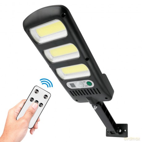 Lampa solarna LED SUNARI FLS-10 COB PIR 10W 800lm 6000K 1800mAh Li-Ion + pilot Forever Light