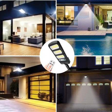 Lampa solarna LED SUNARI FLS-10 COB PIR 10W 800lm 6000K 1800mAh Li-Ion + pilot Forever Light