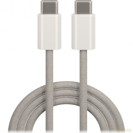 Maxlife kabel MXUC-06 USB-C - USB-C 1,0 m 20W szary nylonowy