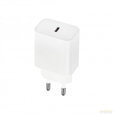 Maxlife ładowarka sieciowa PD QC MXTC-06 1x USB-C 20W biała