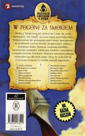 Jeźdźcy smoków z Pern 2. W pogoni za smokiem - McCaffrey, Anne [KSIĄŻKA]