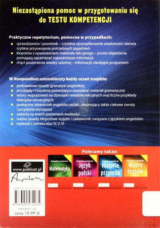 Kompendium szóstoklasisty. Język angielski - Donata Olejnik [KSIĄŻKA]