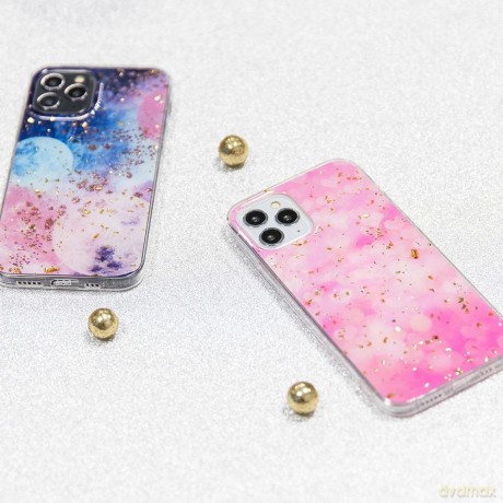 Nakładka Gold Glam do Samsung Galaxy A71 Pink