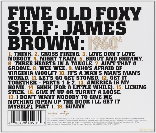 James Brown: Fine Old Foxy Self -50s,60s,70s Antholog [3CD]