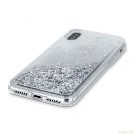 Nakładka Liquid Sparkle TPU do Samsung Galaxy S23 Plus srebrna