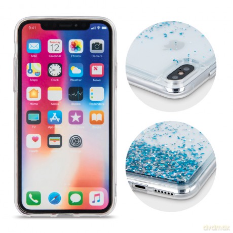 Nakładka Liquid Sparkle TPU do Samsung Galaxy S23 Ultra niebieska