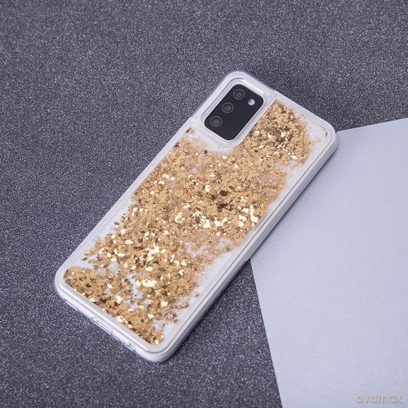 Nakładka Liquid Sparkle TPU do Samsung Galaxy S23 złota