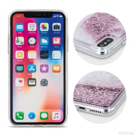 Nakładka Liquid Sparkle TPU do Xiaomi Redmi Note 9 fioletowa