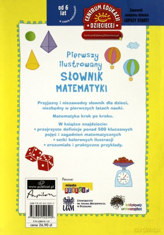 Pierwszy ilustrowany słownik matematyki dla dzieci [KSIĄŻKA]