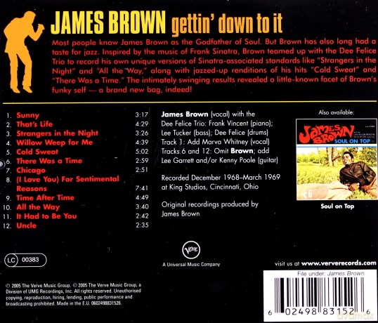 James Brown: Gettin' Down To It [CD]