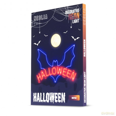 Neon PLEXI LED HALLOWEEN niebieski czerwony NNE17 Neolia