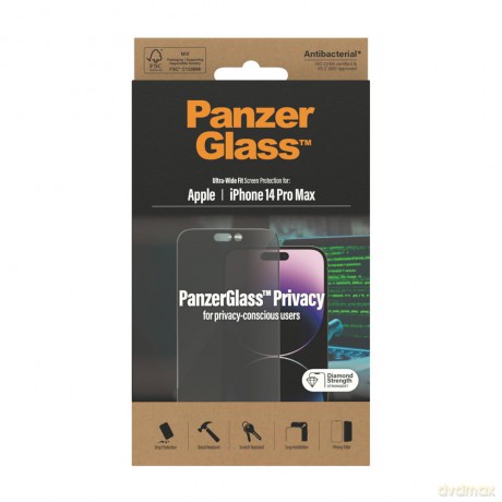 PanzerGlass szkło hartowane Ultra-Wide Fit Privacy do iPhone 14 Pro Max