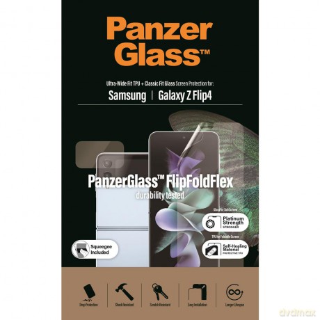 PanzerGlass szkło hartowane Ultra-Wide Fit Zestaw do Samsung Galaxy Z Flip 4