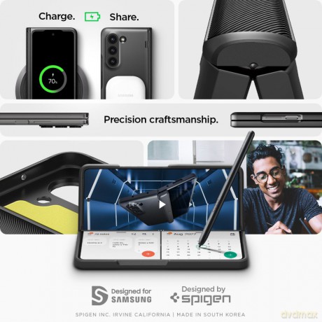 Spigen nakładka Slim Armor Pro do Samsung Galaxy Z Flip 5 czarna