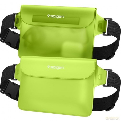 Spigen saszetka wodoodporna A620 Universal Waterproof Waist Bag 2-Pack cactus green