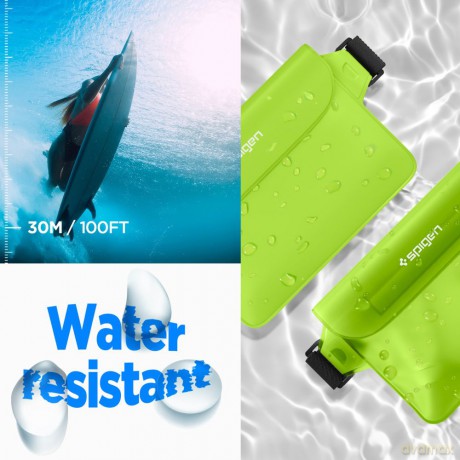 Spigen saszetka wodoodporna A620 Universal Waterproof Waist Bag 2-Pack cactus green
