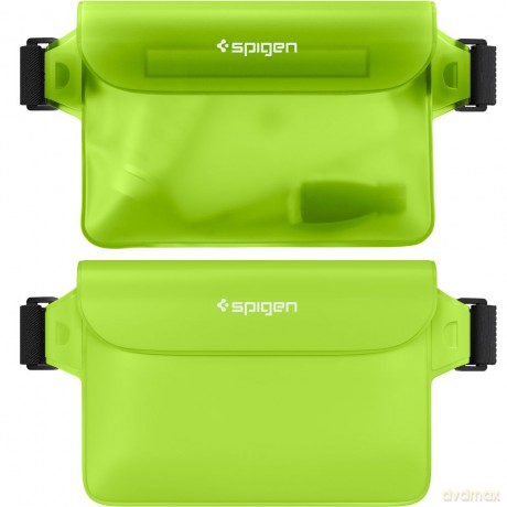 Spigen saszetka wodoodporna A620 Universal Waterproof Waist Bag 2-Pack cactus green
