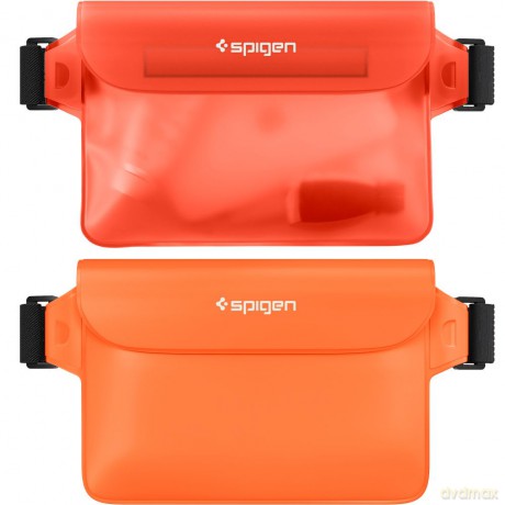 Spigen saszetka wodoodporna A620 Universal Waterproof Waist Bag 2-Pack sunset orange