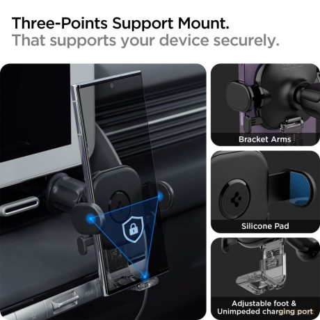Spigen uchwyt samochodowy UTS12 Onetap Universal Vent Car Mount black