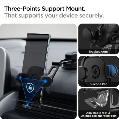 Spigen uchwyt samochodowy UTS35 Onetap Universal Vent Car Mount black