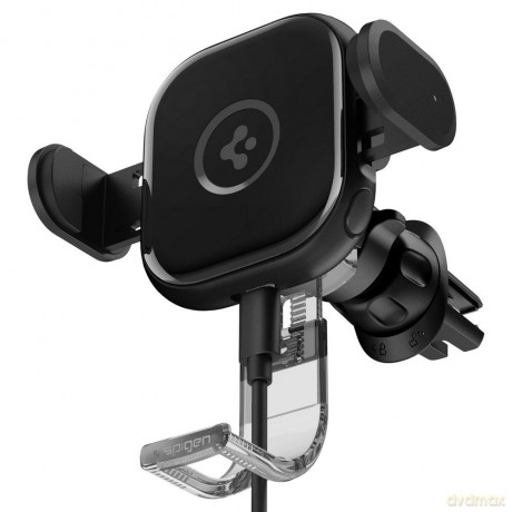 Spigen uchwyt samochodowy z ładowarką UTS12W Onetap Universal Vent Car Mount Wireless Charger black