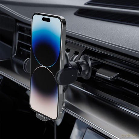 Spigen uchwyt samochodowy z ładowarką UTS12W Onetap Universal Vent Car Mount Wireless Charger black