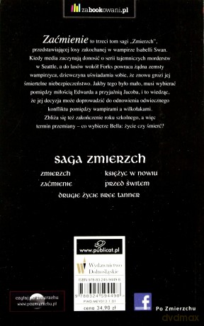 Zaćmienie (br) - Stephenie Meyer [KSIĄŻKA]