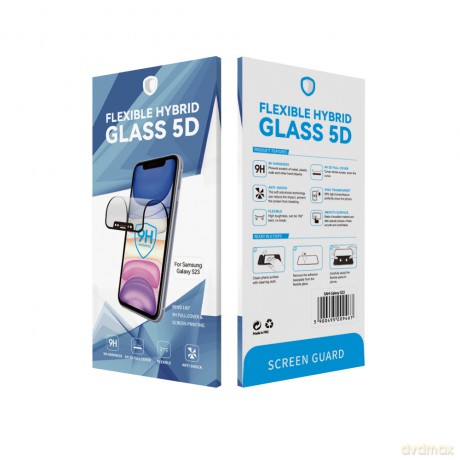 Szkło hybrydowe Flexible 5D z ramką do iPhone 12