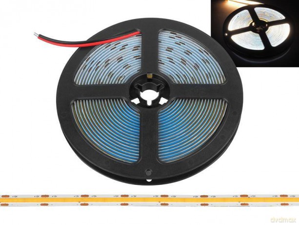 Taśma LED COB IP20 3000K 1500lm/m 48W 9,6W/m rol. 5m