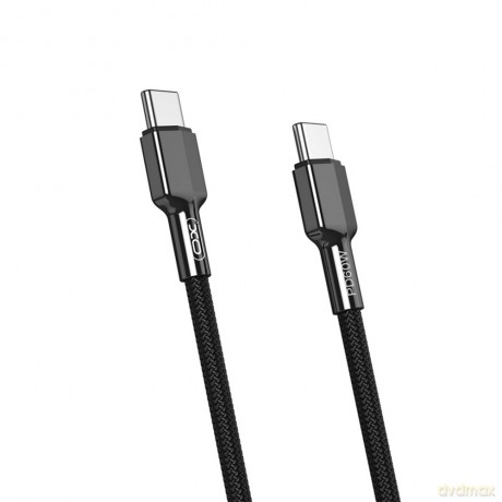 XO kabel NB183B PD USB-C - USB-C 1,0m 60W czarny