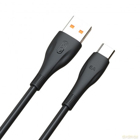 XO kabel NB185 USB - USB-C 1,0m 6A czarny