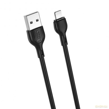 XO kabel NB200 USB - Lightning 1,0m 2.1A czarny