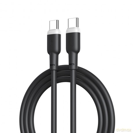 XO kabel NB208B PD USB-C - USB-C 1,0m 60W czarny