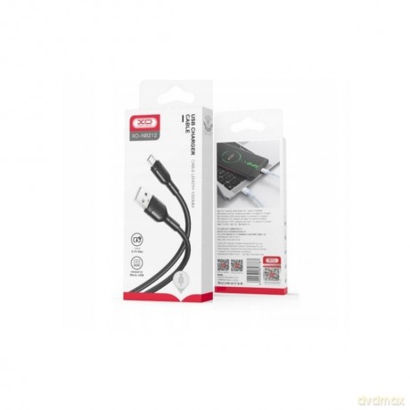 XO kabel NB212 USB - microUSB 1,0 m 2,1A czarny