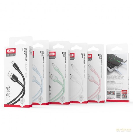 XO kabel NB212 USB - USB-C 1,0 m 2,1A biały